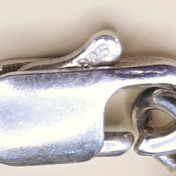 Heart Charm Sterling Silver Bracelet - Picture 3 of 4